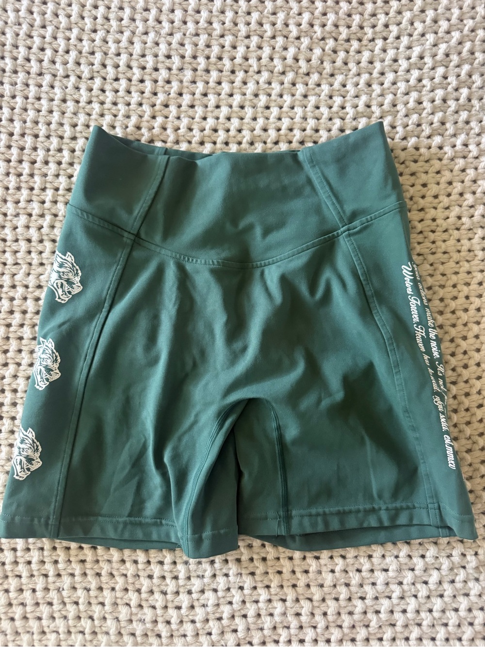 Darc Sport Green High-Waist Shorts